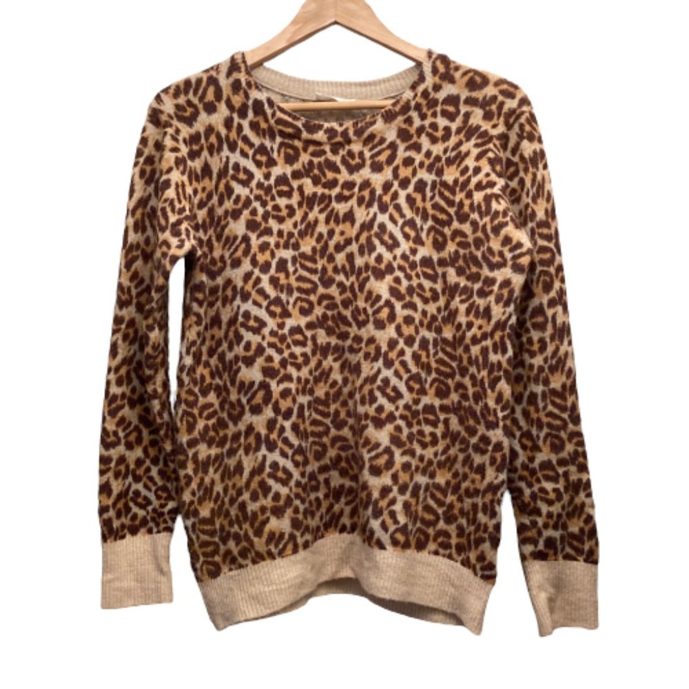 Sophie Rue Leopard Print Sweater Stitch Fix SZ S